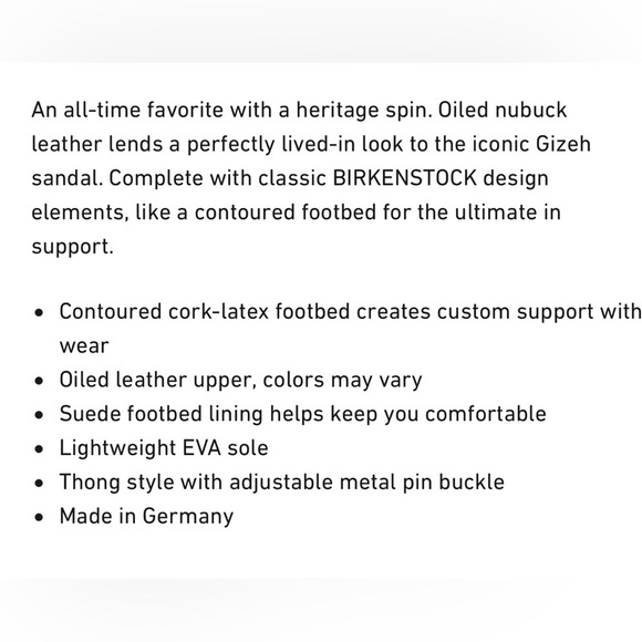 Birkenstock Gizeh Oiled Leather Olive color Sandals , size 36 EU , 5-5.5 US - Picture 12 of 12